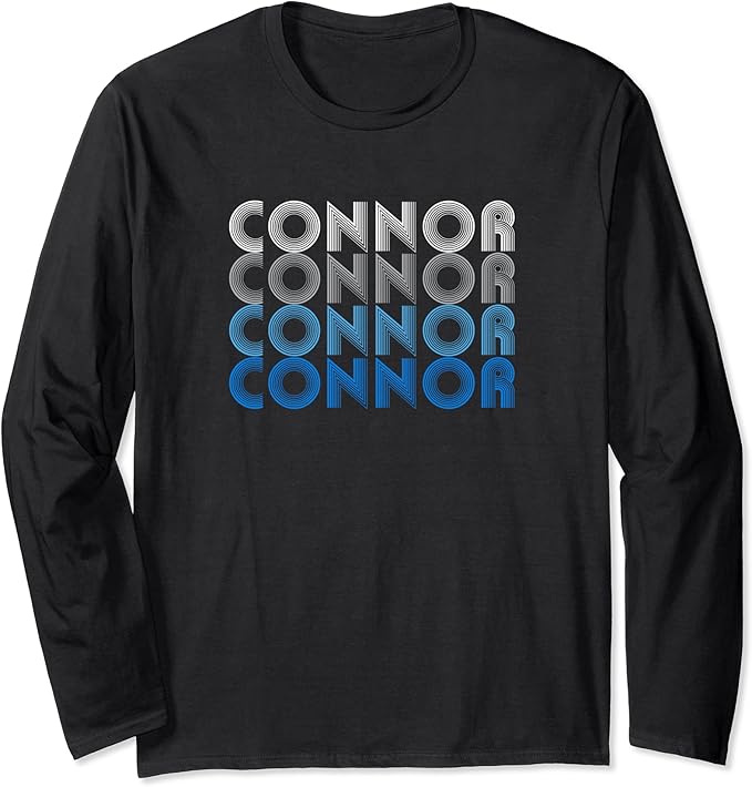 Connor Boys Name Birthday Gift Long Sleeve TShirt Clothing